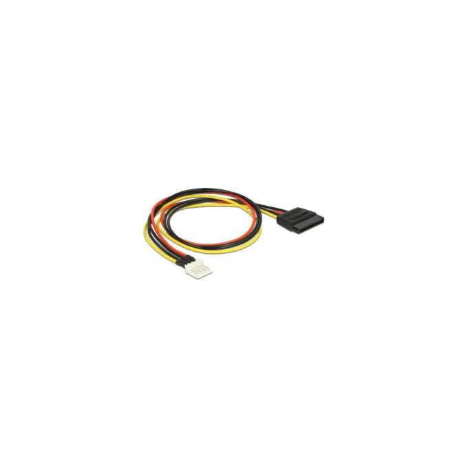 Delock Stromkabel SATA 15 Pin Buchse to 4 Pin Floppy Stecker 40 cm — image 2