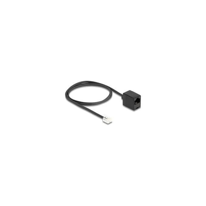 Delock Telefonkabel RJ11 Stecker zu RJ45 Buchse schwarz 1 m — image 2