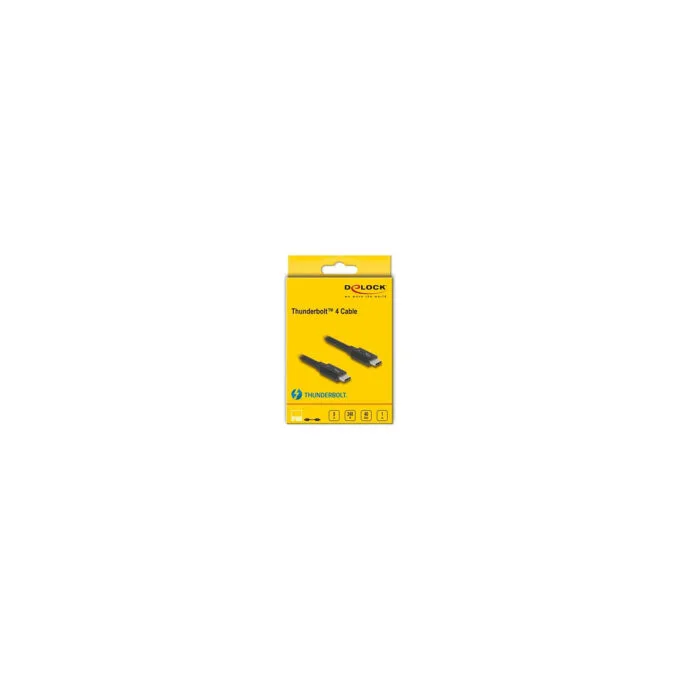Delock ThunderboltTM 4 Kabel 40 Gbps PD 3.1 240 W 1 m schwarz — image 3