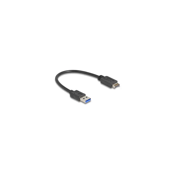 Delock USB 10 Gbps Kabel USB Typ-E Key A 20 Pin Stecker zu USB Typ-A Stecker 30 cm — image 1
