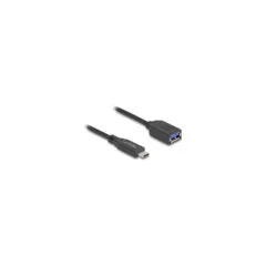 Delock USB 10 Gbps Kabel USB Type-CTM Stecker zu Typ-A Buchse 50 cm koaxial