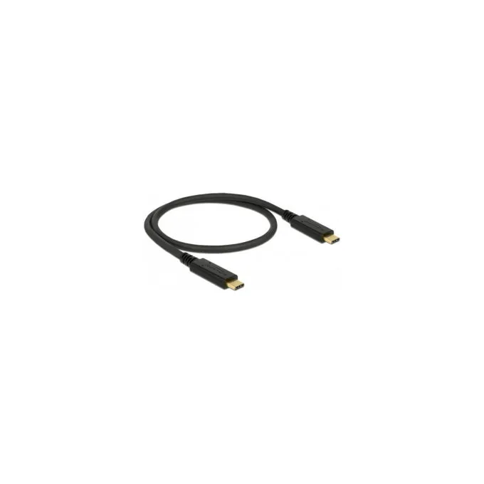 Delock USB 10 Gbps Kabel USB Type-CTM zu USB Type-CTM 0.5 m PD 3 A E-Marker — image 1