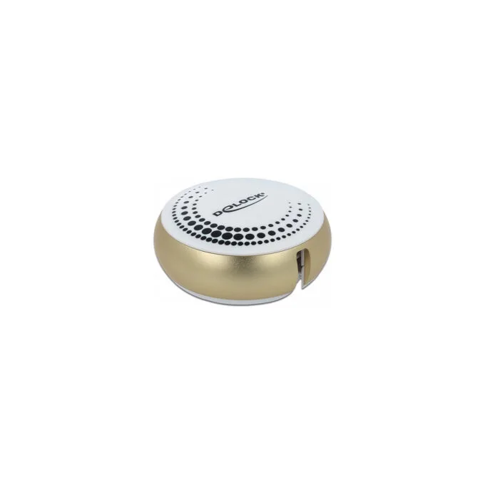 Delock USB 2 in 1 Aufrollkabel Typ-A zu Micro-B und LightningTM weiß gold — image 3