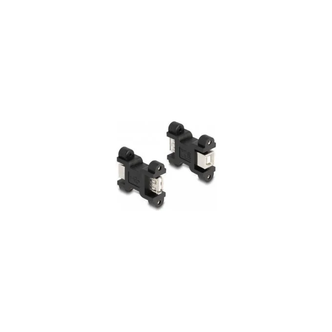 Delock USB 2.0 Adapter Typ-A Buchse zu Typ-B Buchse mit Schraubanschluss — image 1
