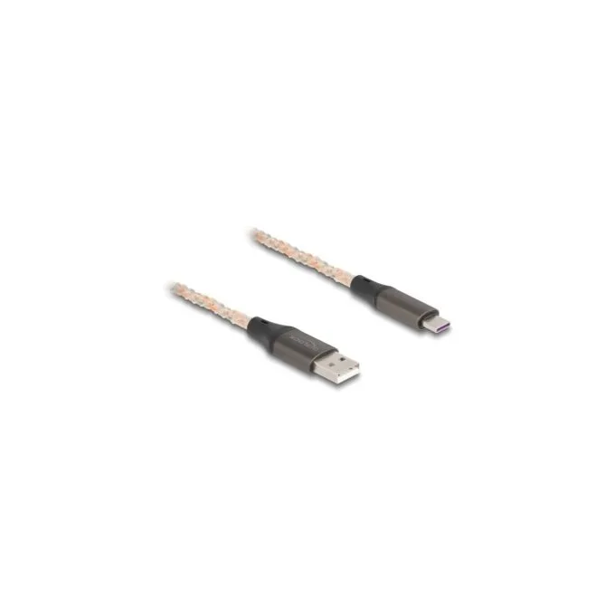 DELOCK USB 2.0 Cable Type-A to USB Type-C with RGB Lighting — image 1