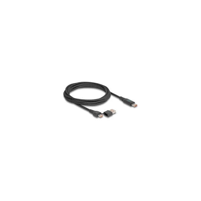 Delock USB 2.0 Daten- und Schnellladekabel USB Type-CTM + USB Typ-A Stecker zu USB Type-CTM Stecker PD 3.1 140 W mit ... — image 3