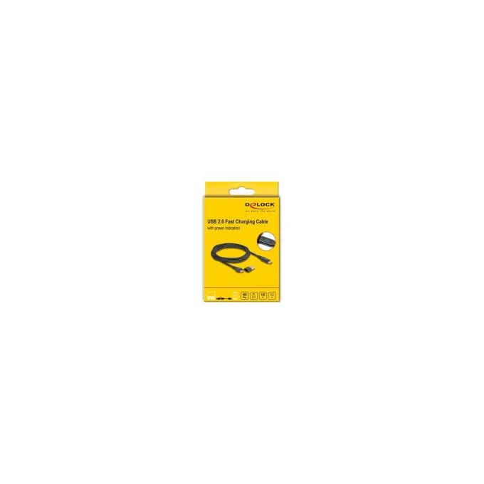 Delock USB 2.0 Daten- und Schnellladekabel USB Type-CTM + USB Typ-A Stecker zu USB Type-CTM Stecker PD 3.1 140 W mit ... — image 4