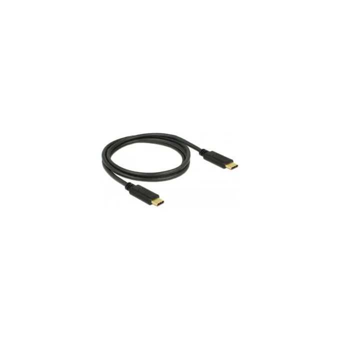 Delock USB 2.0 Kabel Type-C zu Type-C 1 m PD 5 A E-Marker — image 1