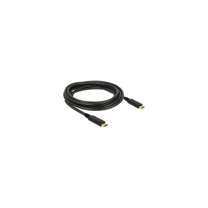 Delock USB 2.0 Kabel Type-C zu Type-C 3 m PD 5 A E-Marker — image 1