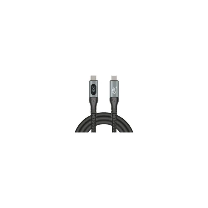 Delock USB 40 Gbps Daten- und Schnellladekabel koaxial 1 m 8K 60 Hz USB PD 3.1 Extended Power Range 240 W — image 2