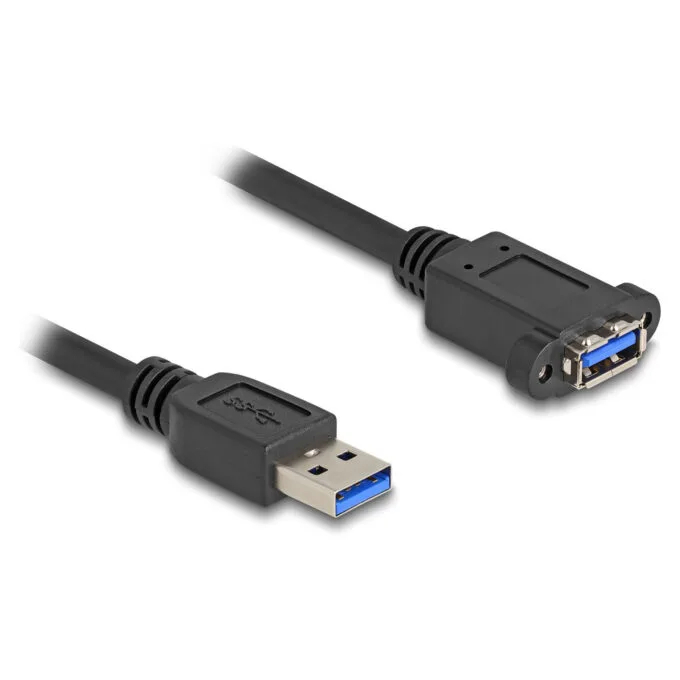 Delock USB 5 Gbps Kabel USB Typ-A Stecker zu USB Typ-A Buchse zum Einbau 1 m schwarz — image 2