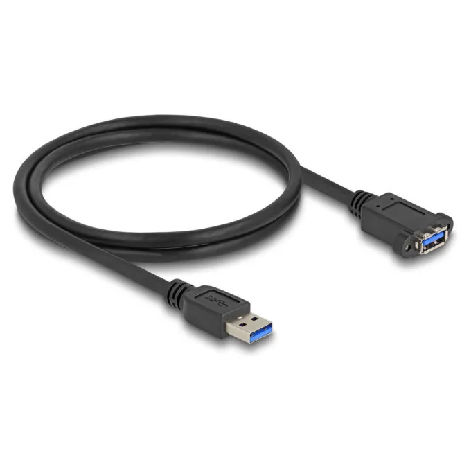 Delock USB 5 Gbps Kabel USB Typ-A Stecker zu USB Typ-A Buchse zum Einbau 1 m schwarz — image 1