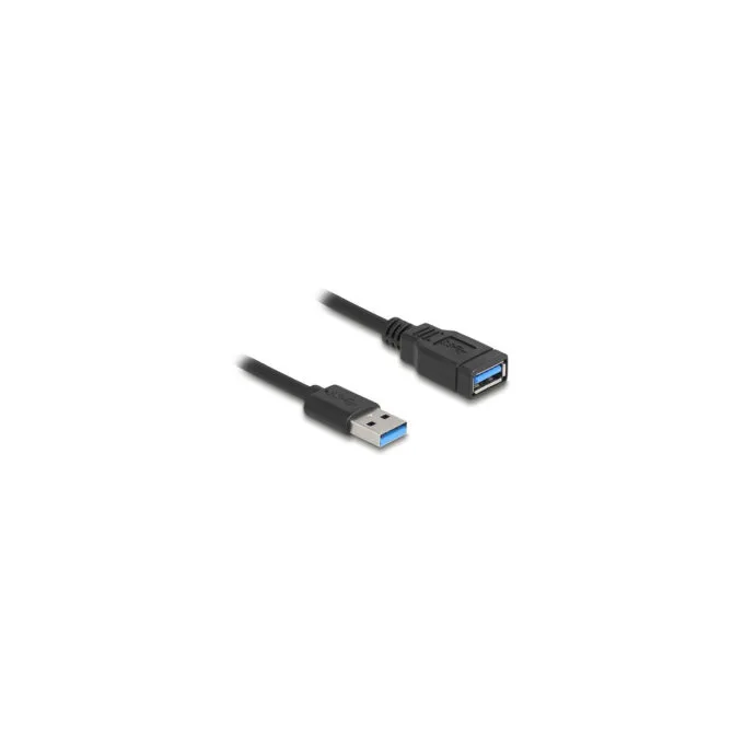 Delock USB 5 Gbps Spiralkabel Typ-A Stecker zu Typ-A Buchse 0.4 m bis 0.6 m schwarz — image 2