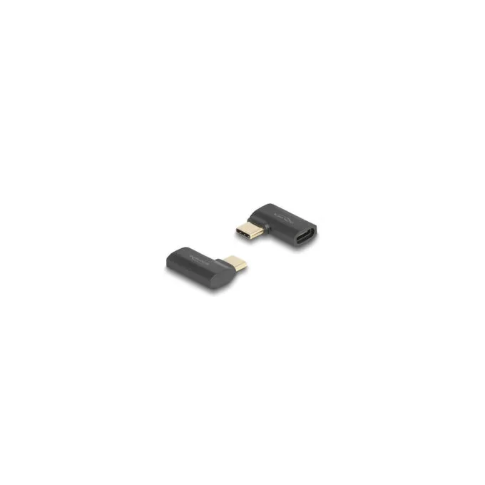 Delock USB Adapter 40 Gbps USB Type-CTM PD 3.1 240 W Stecker zu Buchse gewinkelt links rechts 8K 60 Hz — image 1