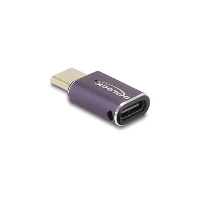 Delock USB Adapter 40 Gbps USB Type-CTM PD 3.1 240 W Stecker zu Buchse Portschoner 8K 60 Hz Metall — image 2