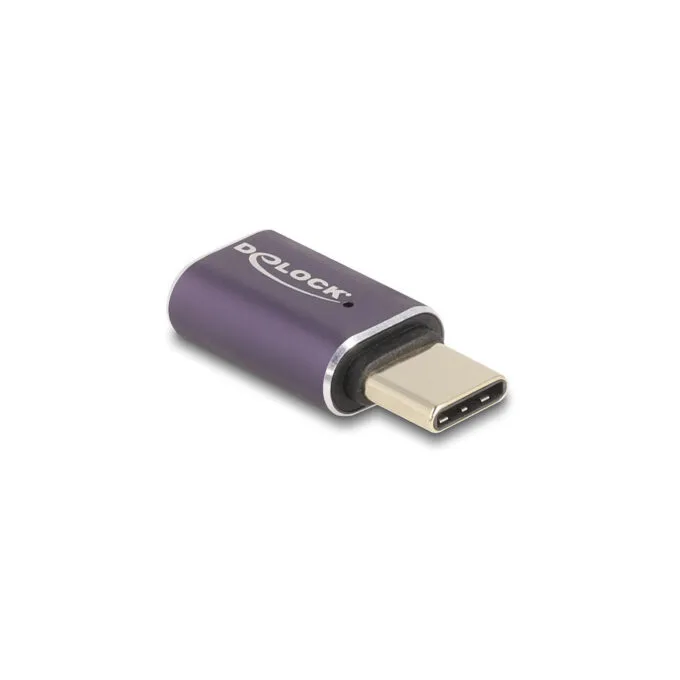Delock USB Adapter 40 Gbps USB Type-CTM PD 3.1 240 W Stecker zu Buchse Portschoner 8K 60 Hz Metall — image 1