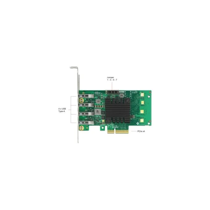 DeLOCK USB Expansion Card - PCIe x4 to 4x ext. USB 3.0 Quad C.LP — image 4