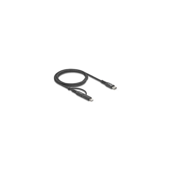 Delock USB Kabel 2 in 1 USB Type-CTM zu USB Type-CTM LightningTM für iPhoneTM und iPadTM 1 m MFi 60 W — image 4