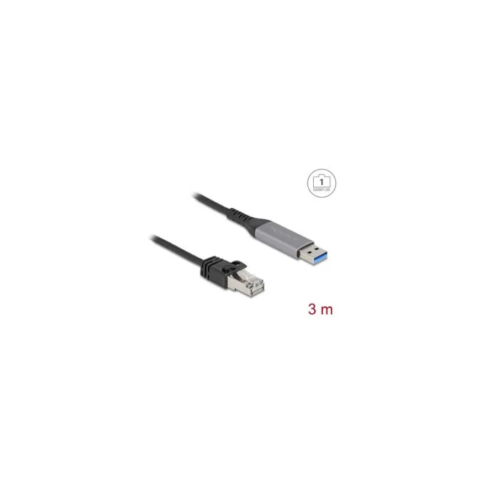 Delock USB LAN Kabel USB Typ-A zu RJ45 Gigabit Ethernet 3 m — image 2