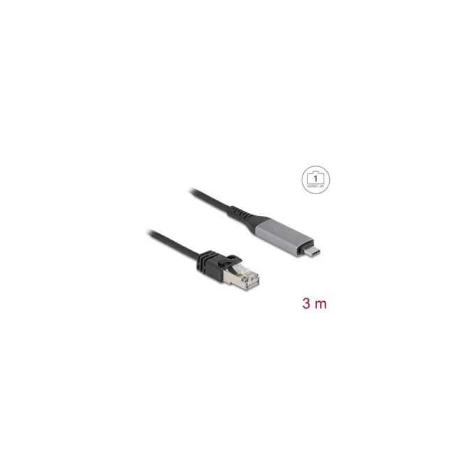 Delock USB LAN Kabel USB Type-CTM zu RJ45 Gigabit Ethernet 3 m — image 2