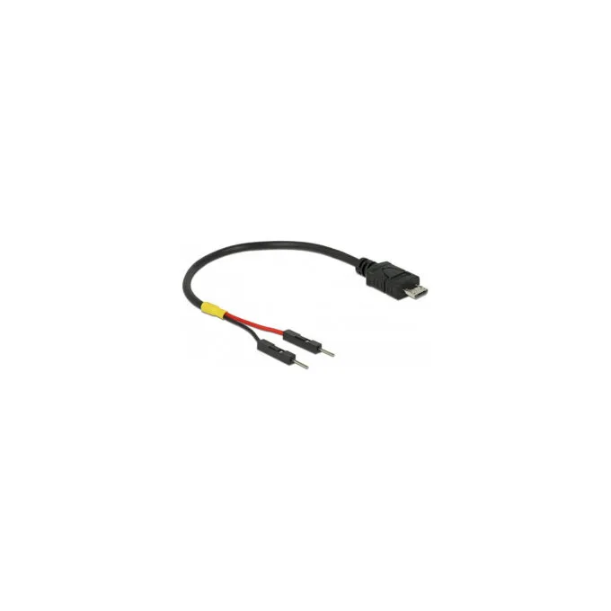 Delock USB Stromkabel Micro-B auf 2 x Pfostenstecker einzeln Strom 10 cm — image 1