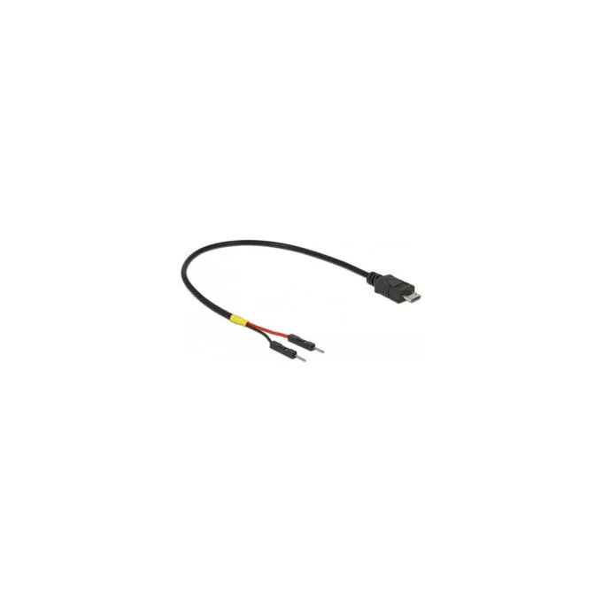 Delock USB Stromkabel Micro-B auf 2 x Pfostenstecker einzeln Strom 20 cm — image 1