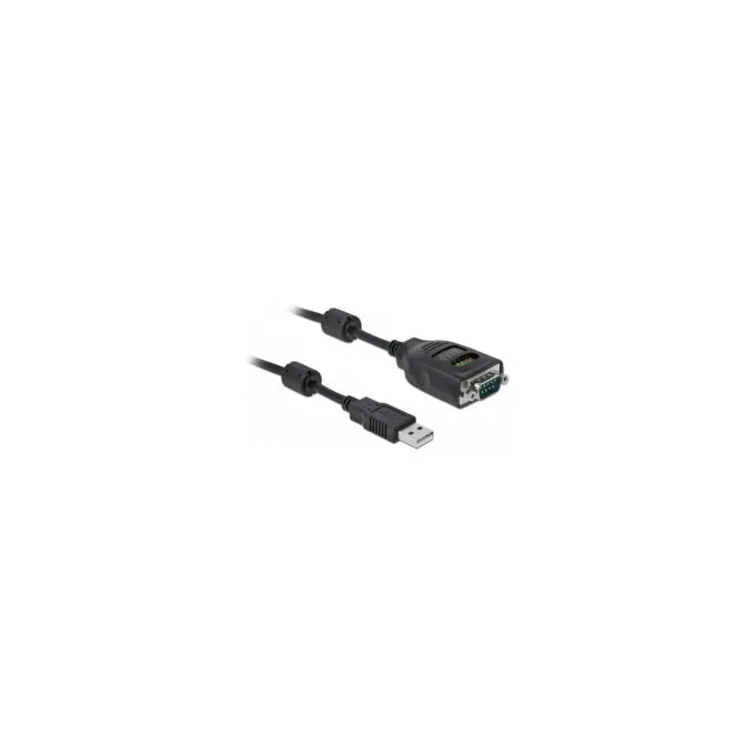 Delock USB Typ-A zu Seriell DB9 Adapter mit 9 LED RS-232 Tester — image 1