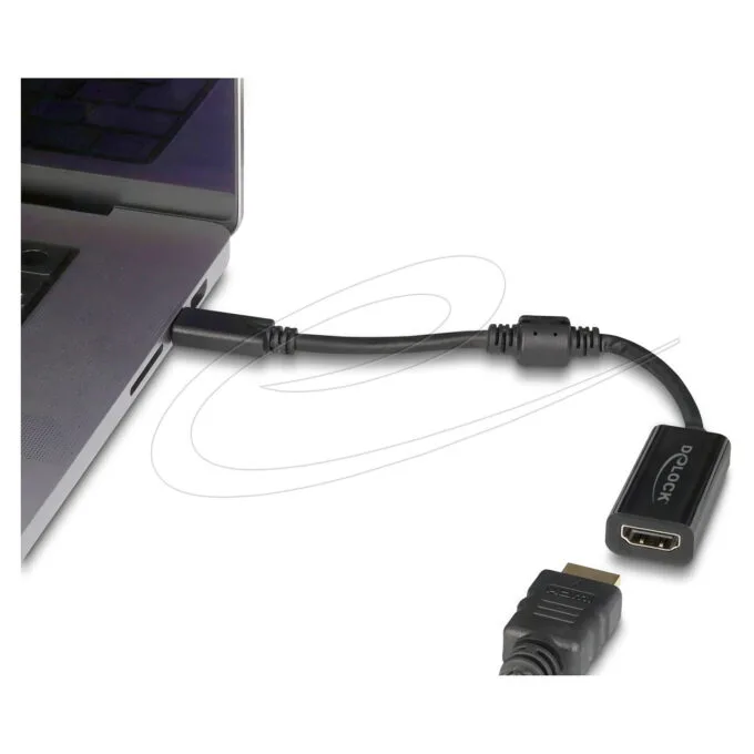 Delock USB Type-CTM Adapter zu HDMI (DP Alt Mode) 8K 60 Hz mit HDR und HDCP schwarz — image 2
