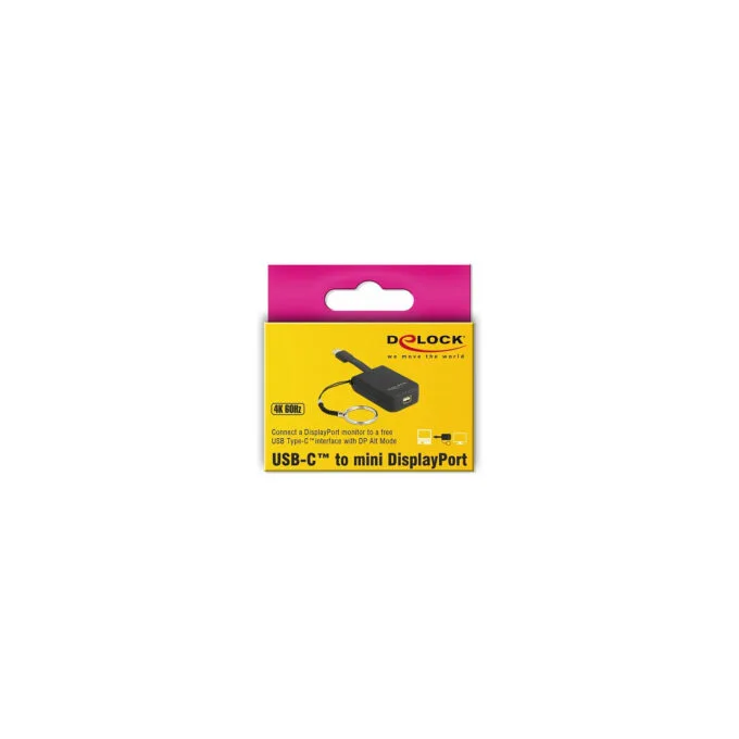 Delock USB Type-CTM Adapter zu mini DisplayPort (DP Alt Mode) 4K 60 Hz - Schlüsselanhänger — image 3