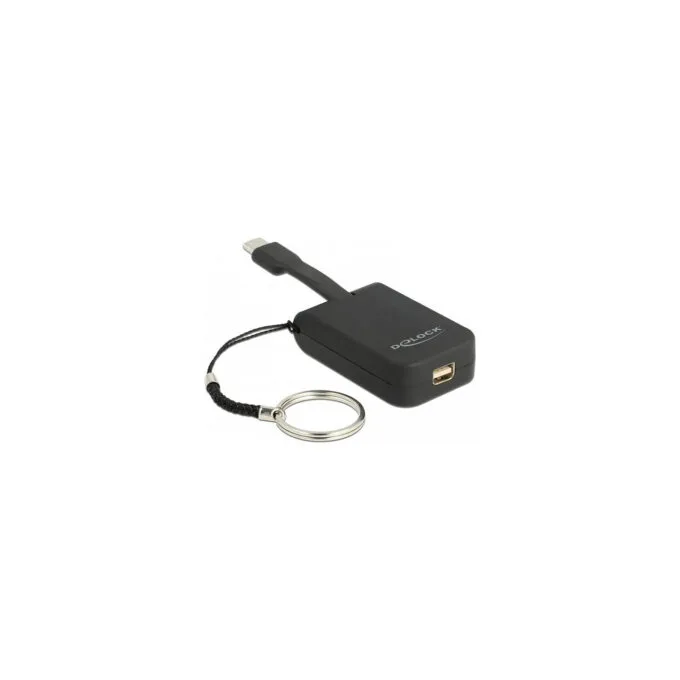 Delock USB Type-CTM Adapter zu mini DisplayPort (DP Alt Mode) 4K 60 Hz - Schlüsselanhänger — image 1