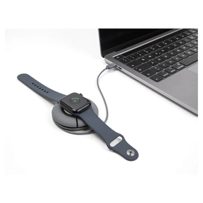 Delock USB Type-CTM Aufrollladekabel für Apple Watch 1 m grau magnetisch — image 3