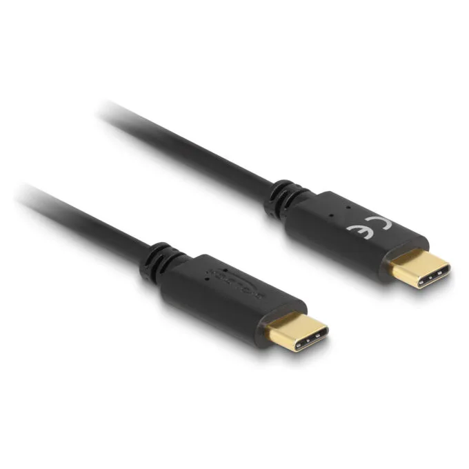Delock USB Type-CTM Ladekabel 15 cm PD 100 W mit E-Marker — image 1
