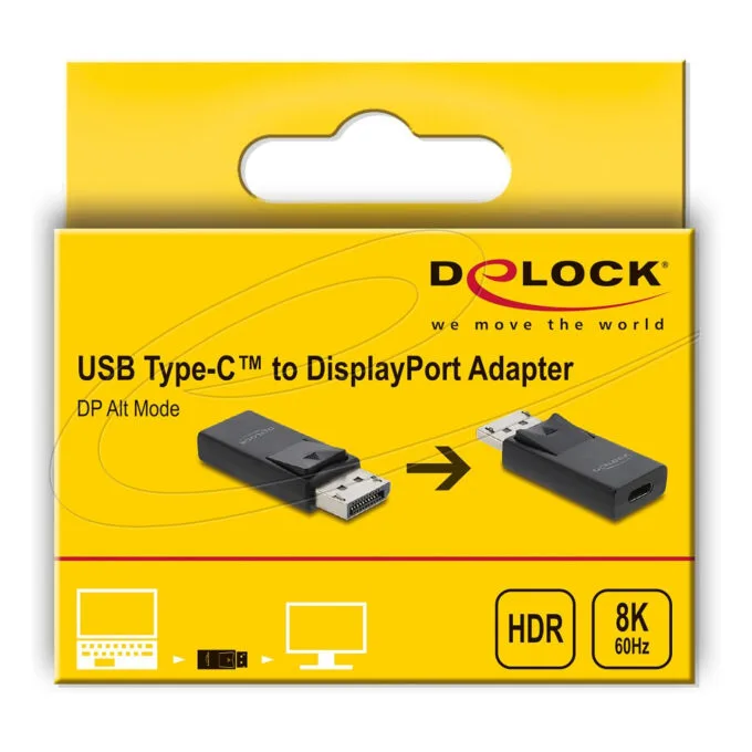 Delock USB Type-CTM zu DisplayPort Adapter 8K mit HDR und HDCP Unterstützung — image 3