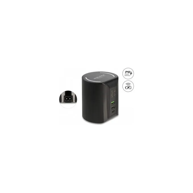 Delock USB und kabelloses Ladegerät 1 x USB Type-CTM PD + 2 x USB Typ-A mit 58 W — image 2