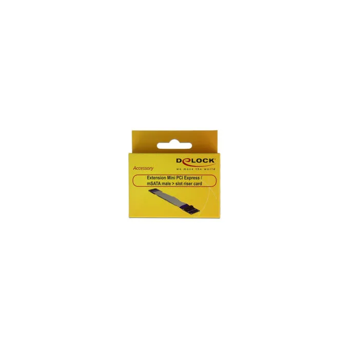 Delock Verlängerung Mini PCI Express mSATA Stecker to Slot Riser Karte mit flexiblem Kabel 13 cm — image 2