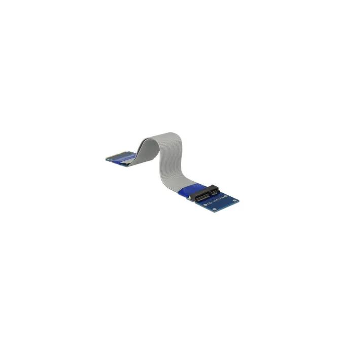 Delock Verlängerung Mini PCI Express mSATA Stecker to Slot Riser Karte mit flexiblem Kabel 13 cm — image 3