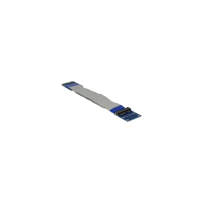 Delock Verlängerung Mini PCI Express mSATA Stecker to Slot Riser Karte mit flexiblem Kabel 13 cm — image 1