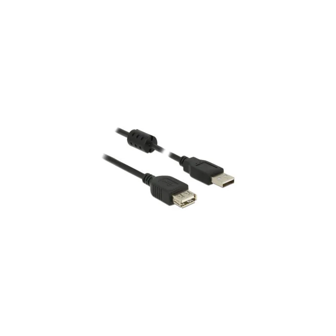Delock Verlängerungskabel USB 2.0 Typ-A Stecker to USB 2.0 Typ-A Buchse 3.0 m schwarz — image 1