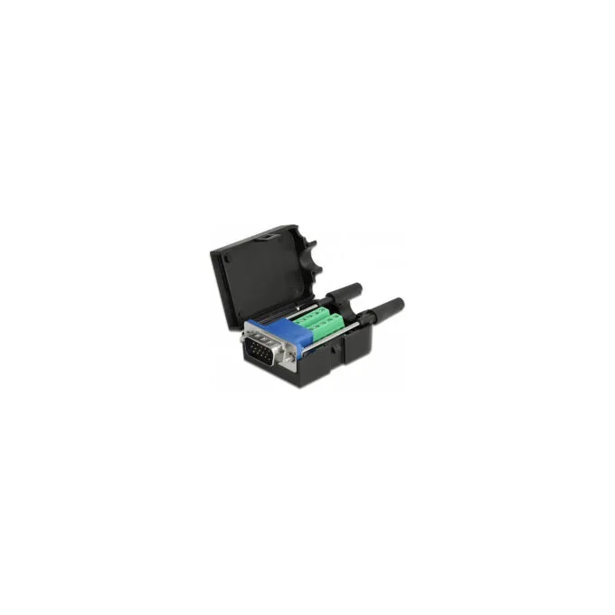 Delock VGA15 Stecker zu Terminalblock Adapter mit Gehäuse — image 1