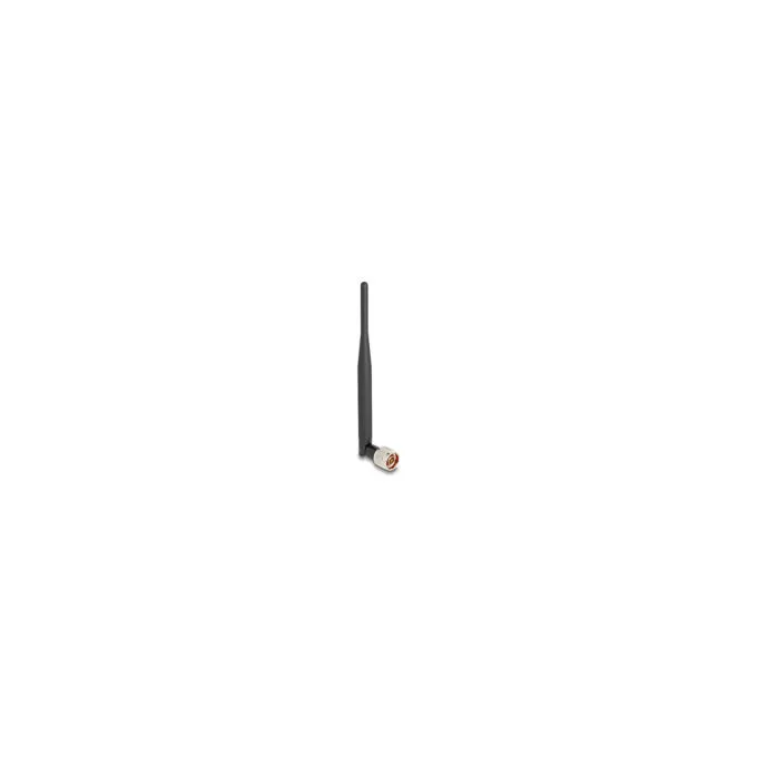 Delock WiFi 7 Antenne N Stecker 2 - 3 dBi 20.6 cm omnidirektional mit Kippgelenk und flexiblem Material schwarz — image 1