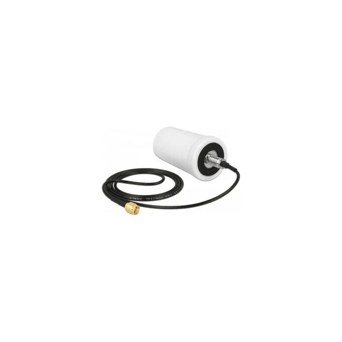 Delock WLAN 802.11 ac a h b g n Antenne SMA Stecker 1.4 - 3.0 dBi omnidirektional mit Anschlusskabel ULA100 1 m weiß ... — image 2