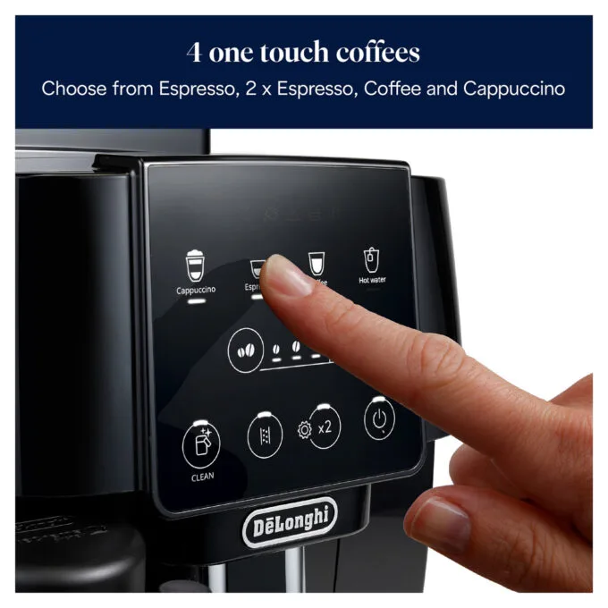 DeLonghi Magnifica Start Milk ECAM220.60.B – Fully Automatic Espresso Machine, 15 Bar, 1450W, Conical Grinder, 1.8L Tank, Black — image 2
