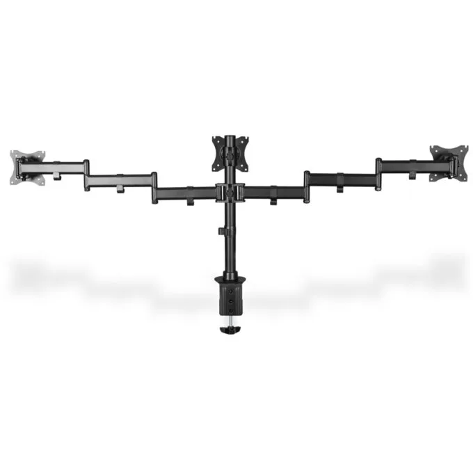 Desk Mount for 3 Monitors up to 27in - DA-90362 - Desk Clamp Arm, Triple Arm, 8 kg/arm — image 3