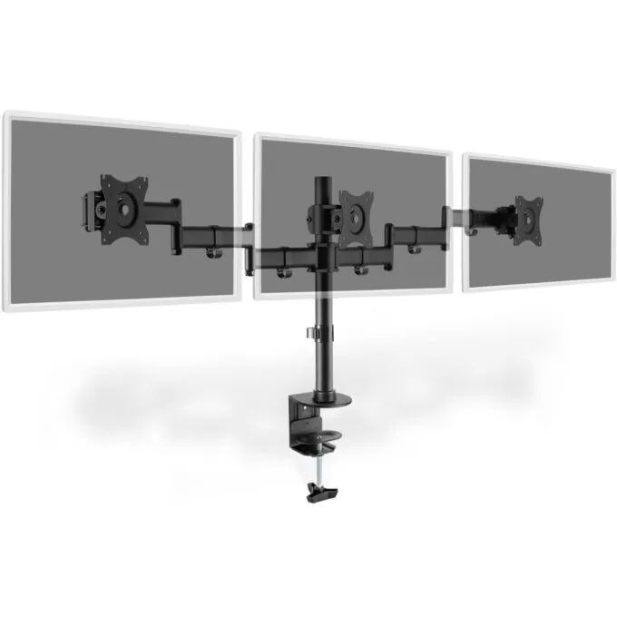 Desk Mount for 3 Monitors up to 27in - DA-90362 - Desk Clamp Arm, Triple Arm, 8 kg/arm — image 7