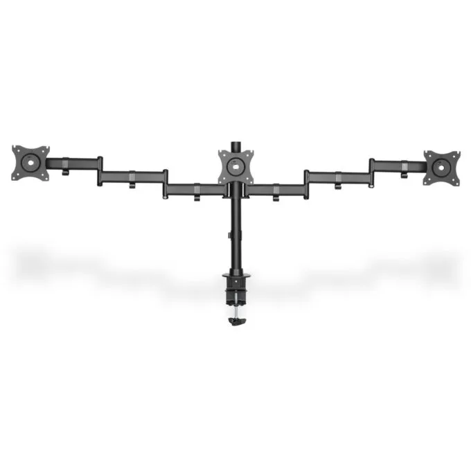 Desk Mount for 3 Monitors up to 27in - DA-90362 - Desk Clamp Arm, Triple Arm, 8 kg/arm — image 1