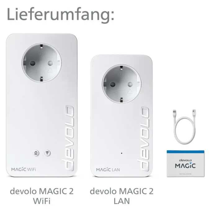 devolo Magic 2 WiFi next Powerline Starter Kit 1x devolo Magic 2 WiFi next Adapter. 1x devolo Magic 2 LAN Adapter — image 10