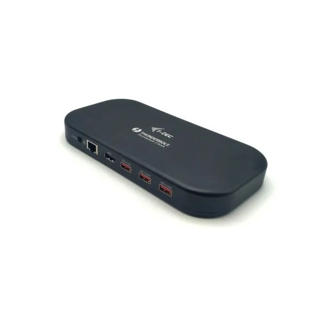 DI-TEC TB 3 Dual 4K Docking - TB 3 - Black Aluminum, 85W PD, USB-C/USB-A, HDMI/DP, Ethernet — image 2