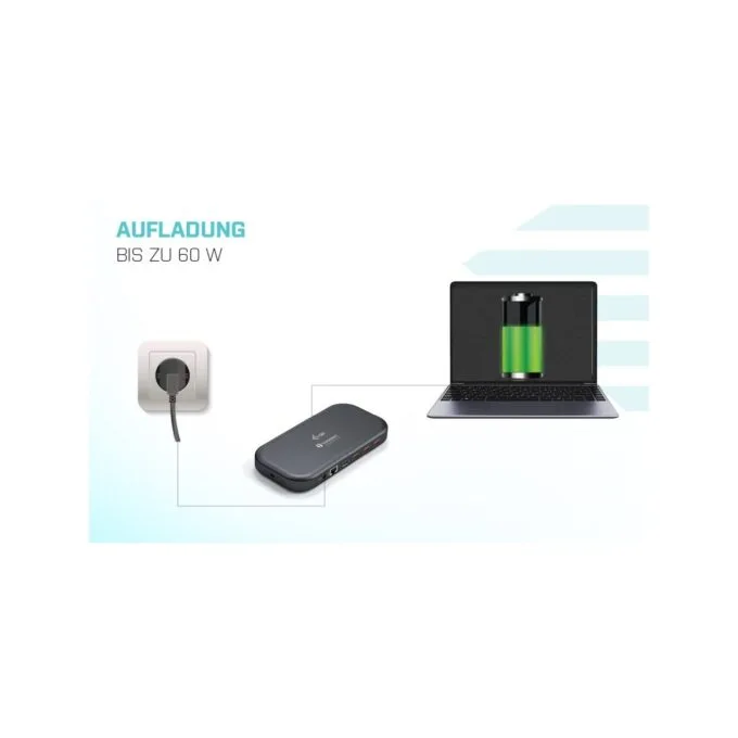 DI-TEC TB 3 Dual 4K Docking - TB 3 - Black Aluminum, 85W PD, USB-C/USB-A, HDMI/DP, Ethernet — image 9