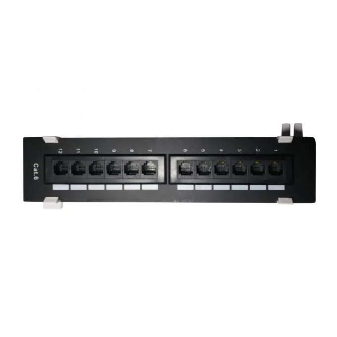 DigitMX NETPRO - NP-CPP12C6W - 12 Port CAT6 Wall Patch Panel — image 1