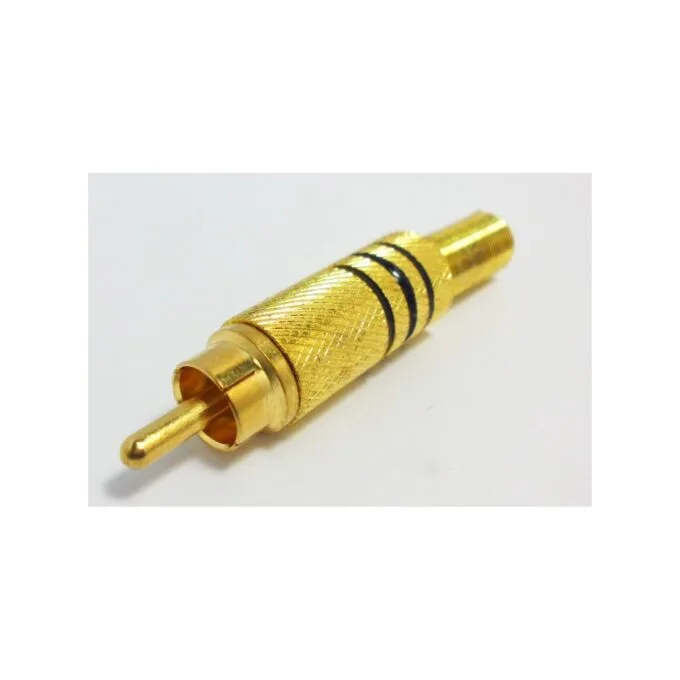 DigitMX RCA Plug - DMX-RCAB - Gold Black — image 1